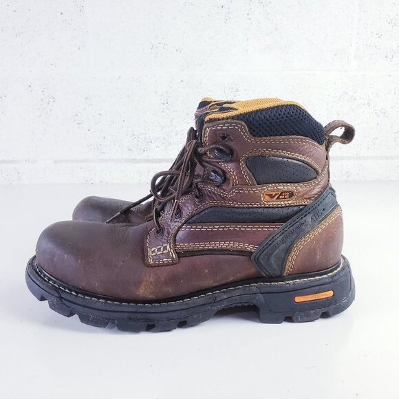 Thorogood  Men's 9W Gen-Flex2 6" Non Slip Soft Toe Leather Work Boots Brown - Picture 5 of 11